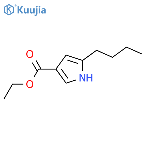1H-Pyrrole-3-carboxylic acid, 5-butyl-, ethyl ester structure