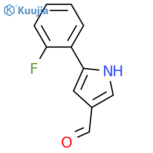 5-(2-Fluorophenyl)-1H-pyrrole-3-carbaldehyde structure