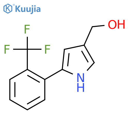 1H-Pyrrole-3-methanol, 5-[2-(trifluoromethyl)phenyl]- structure