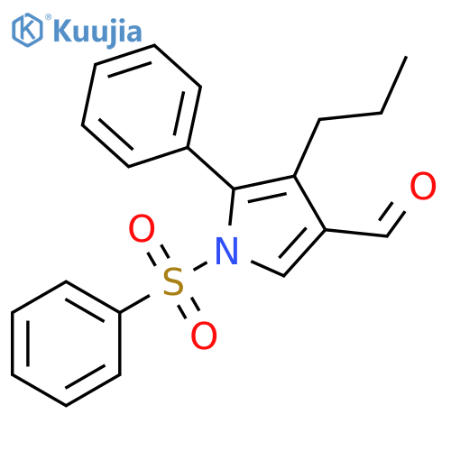 1H-Pyrrole-3-carboxaldehyde, 5-phenyl-1-(phenylsulfonyl)-4-propyl- structure