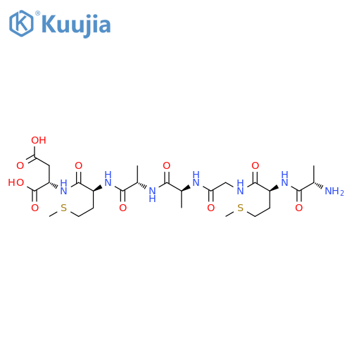 L-Aspartic acid, L-alanyl-L-methionylglycyl-L-alanyl-L-alanyl-L-methionyl- structure