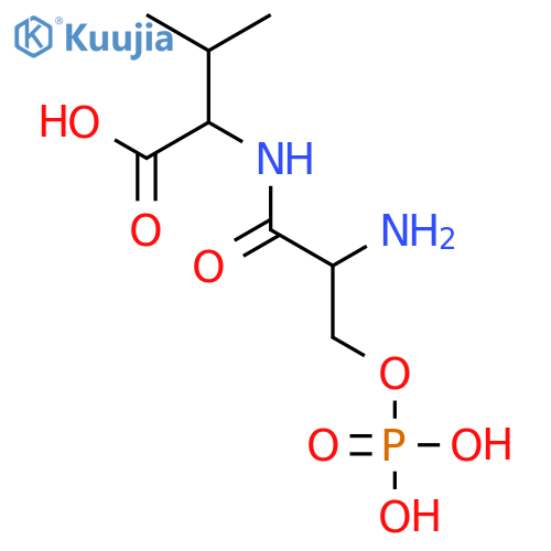 L-Valine, N-(O-phosphono-L-seryl)- structure