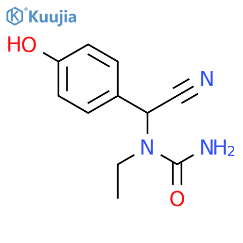 Urea, N-[cyano(4-hydroxyphenyl)methyl]-N-ethyl- structure