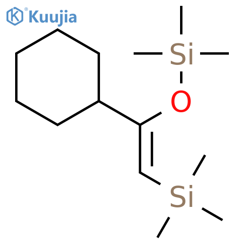Silane, [[(1Z)-1-cyclohexyl-2-(trimethylsilyl)ethenyl]oxy]trimethyl- structure