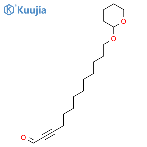 2-Tridecynal, 13-[(tetrahydro-2H-pyran-2-yl)oxy]- structure