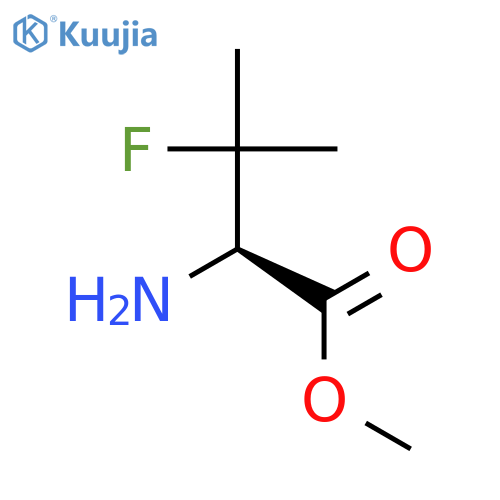 rel-methyl (2R)-2-amino-3-fluoro-3-methylbutanoate structure