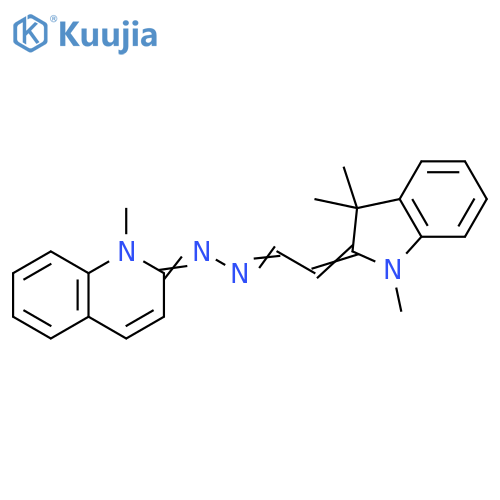 Acetaldehyde, (1,3-dihydro-1,3,3-trimethyl-2H-indol-2-ylidene)-,(1-methyl-2(1H)-quinolinylidene)hydrazone structure
