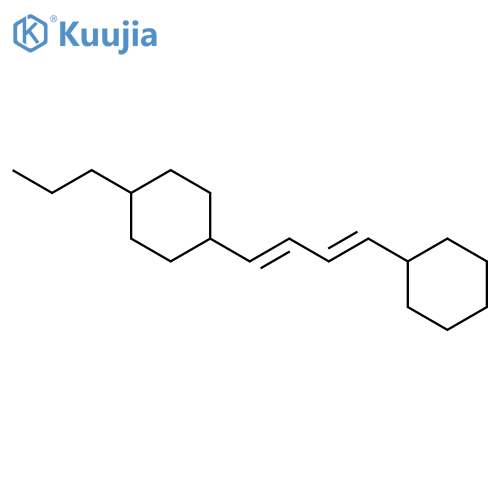 Cyclohexane, 1-(4-cyclohexyl-1,3-butadienyl)-4-propyl-, trans- structure