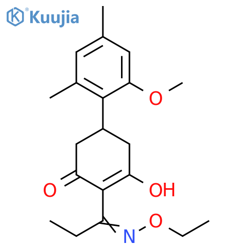 2-Cyclohexen-1-one, 2-[1-(ethoxyimino)propyl]-3-hydroxy-5-(2-methoxy-4,6-dimethylphenyl)- structure