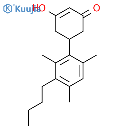 2-Cyclohexen-1-one, 5-(3-butyl-2,4,6-trimethylphenyl)-3-hydroxy- structure
