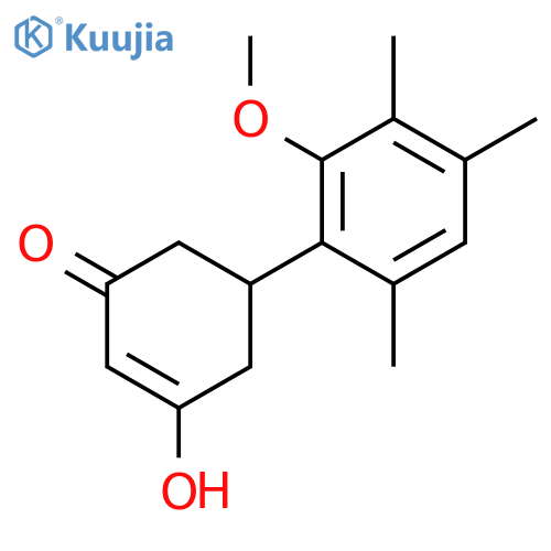 2-Cyclohexen-1-one, 3-hydroxy-5-(2-methoxy-3,4,6-trimethylphenyl)- structure
