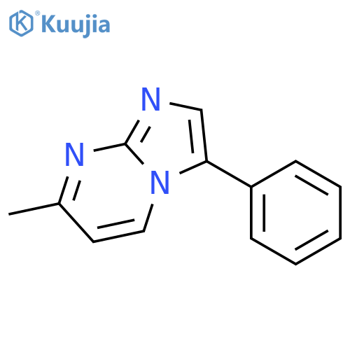 IMIDAZO[1,2-A]PYRIMIDINE, 7-METHYL-3-PHENYL- structure
