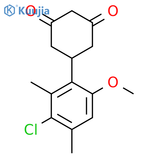 1,3-Cyclohexanedione, 5-(3-chloro-6-methoxy-2,4-dimethylphenyl)- structure