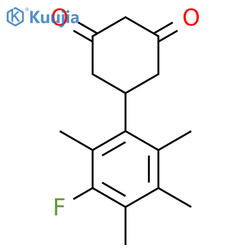 1,3-Cyclohexanedione, 5-(3-fluoro-2,4,5,6-tetramethylphenyl)- structure