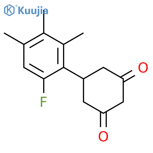 1,3-Cyclohexanedione, 5-(6-fluoro-2,3,4-trimethylphenyl)- structure