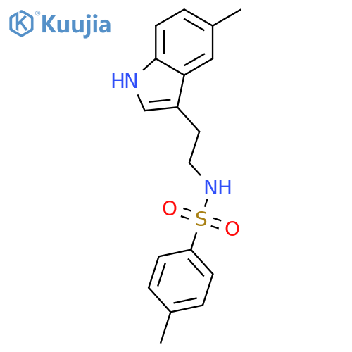 4-Methyl-N-[2-(5-methyl-1H-indol-3-yl)-ethyl]-benzenesulfonamide structure