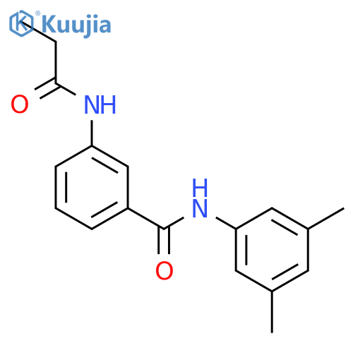 N-(3,5-dimethylphenyl)-3-(propanoylamino)benzamide structure