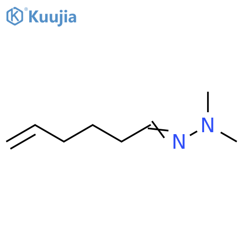 5-Hexenal, dimethylhydrazone structure