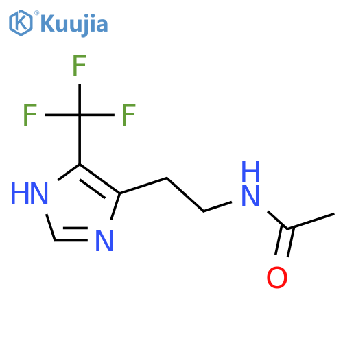 Acetamide, N-[2-[5-(trifluoromethyl)-1H-imidazol-4-yl]ethyl]- structure