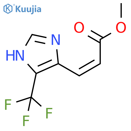 2-Propenoic acid, 3-[5-(trifluoromethyl)-1H-imidazol-4-yl]-, methyl ester,(Z)- structure