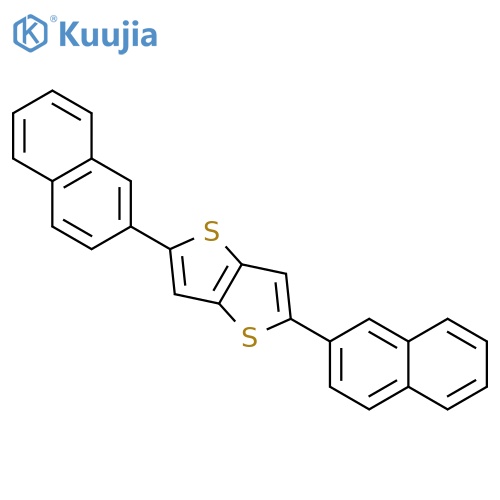 Thieno[3,2-b]thiophene, 2,5-di-2-naphthalenyl- structure