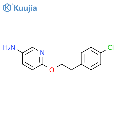 3-Pyridinamine, 6-[2-(4-chlorophenyl)ethoxy]- structure