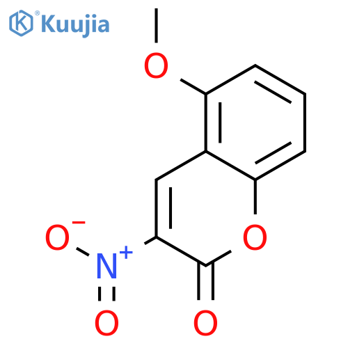 2H-1-Benzopyran-2-one, 5-methoxy-3-nitro- structure