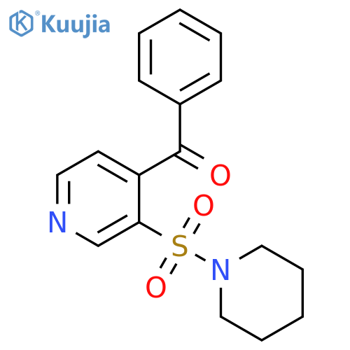 Piperidine, 1-[(4-benzoyl-3-pyridinyl)sulfonyl]- structure
