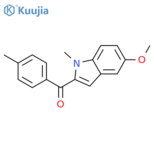 Methanone, (5-methoxy-1-methyl-1H-indol-2-yl)(4-methylphenyl)- structure