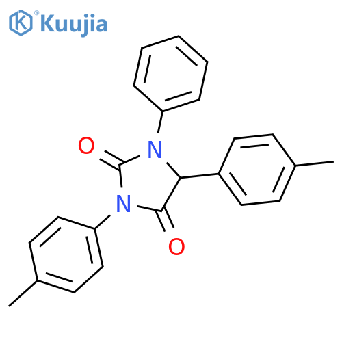 2,4-IMIDAZOLIDINEDIONE, 3,5-BIS(4-METHYLPHENYL)-1-PHENYL- structure