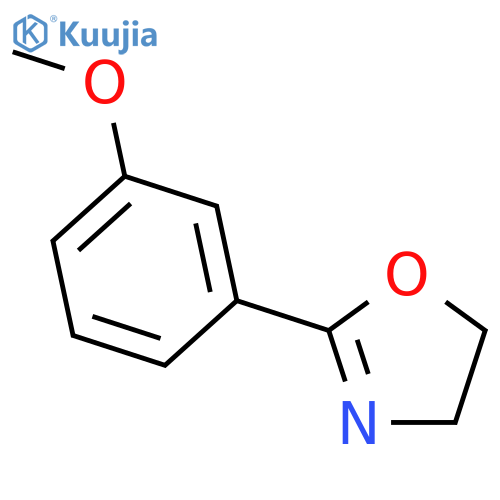 Oxazole, 4,5-dihydro-2-(3-methoxyphenyl)- structure