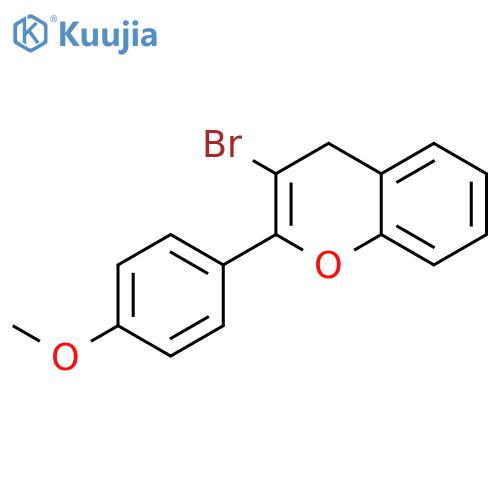 4H-1-Benzopyran, 3-bromo-2-(4-methoxyphenyl)- structure