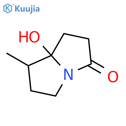 3H-Pyrrolizin-3-one, hexahydro-7a-hydroxy-7-methyl-, cis- structure