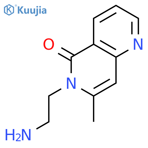 1,6-Naphthyridin-5(6H)-one, 6-(2-aminoethyl)-7-methyl- structure