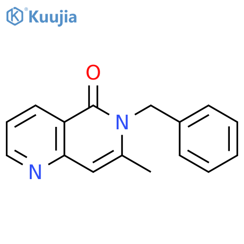 1,6-Naphthyridin-5(6H)-one, 7-methyl-6-(phenylmethyl)- structure