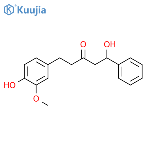 3-Pentanone, 1-hydroxy-5-(4-hydroxy-3-methoxyphenyl)-1-phenyl- structure