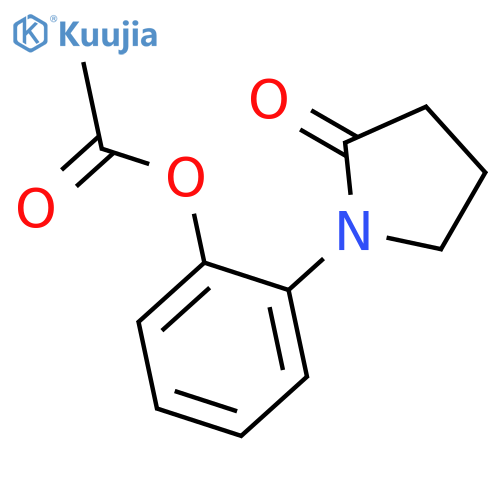 2-Pyrrolidinone, 1-[2-(acetyloxy)phenyl]- structure