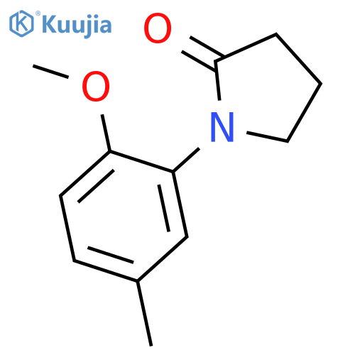 2-PYRROLIDINONE, 1-(2-METHOXY-5-METHYLPHENYL)- structure