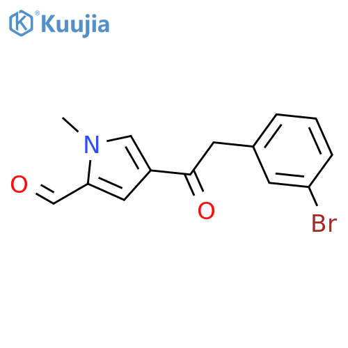 1H-PYRROLE-2-CARBOXALDEHYDE, 4-[(3-BROMOPHENYL)ACETYL]-1-METHYL- structure