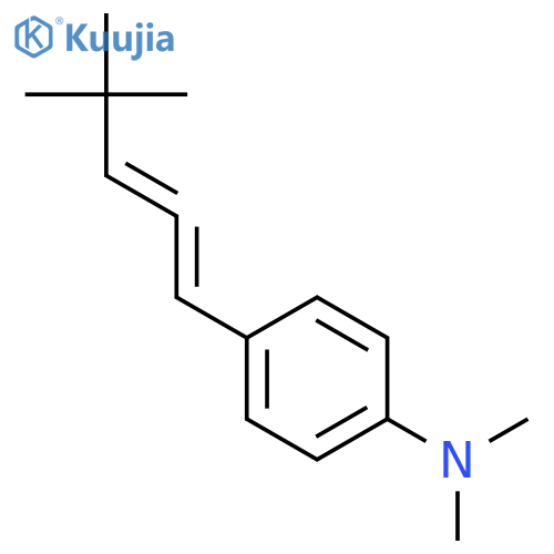 BENZENAMINE, 4-(4,4-DIMETHYL-1,2-PENTADIENYL)-N,N-DIMETHYL- structure