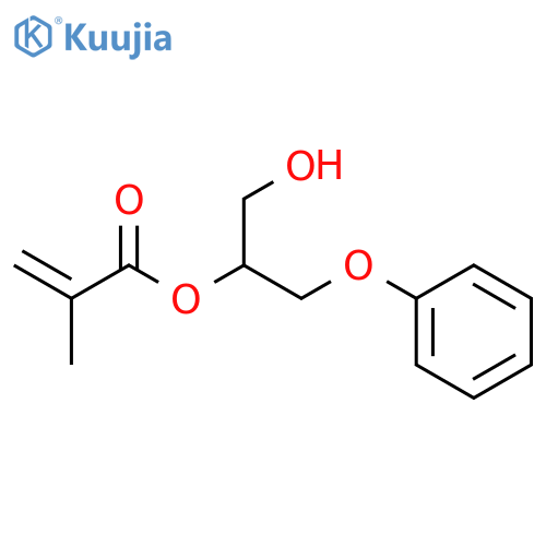1-Hydroxy-3-phenoxypropan-2-yl 2-methylprop-2-enoate structure