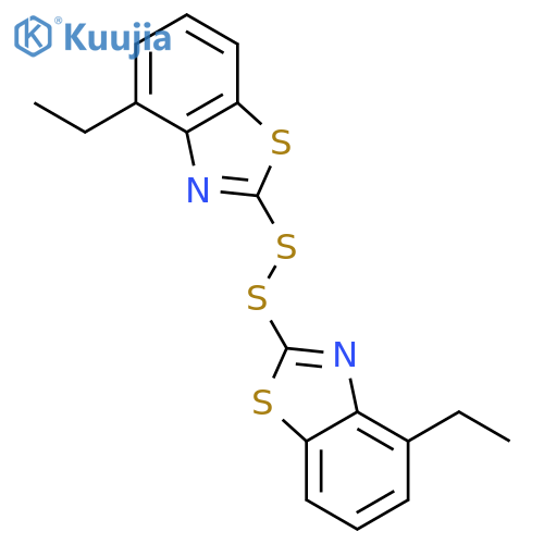 Benzothiazole, 2,2'-dithiobis[4-ethyl- structure