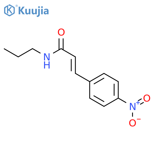 2-PROPENAMIDE, 3-(4-NITROPHENYL)-N-PROPYL-, (2E)- structure