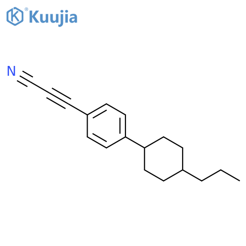 2-Propynenitrile, 3-[4-(4-propylcyclohexyl)phenyl]- structure