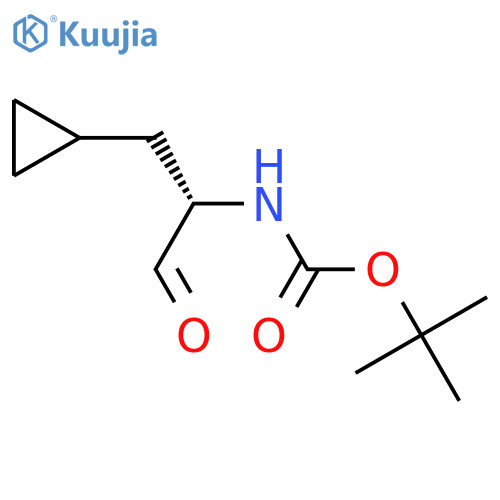 (S)-tert-Butyl (1-cyclopropyl-3-oxopropan-2-yl)carbamate structure