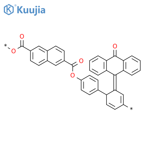 POLY[OXYCARBONYL-2,6-NAPHTHALENEDIYLCARBONYLOXY-1,4-PHENYLENE(10-OXO-9(10H)-ANTHRACENYLIDENE)-1,4-PHENYLENE] structure