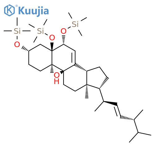 Ergosta-7,22-dien-9-ol, 3,5,6-tris[(trimethylsilyl)oxy]-, (3b,5a,6b,22E)- structure