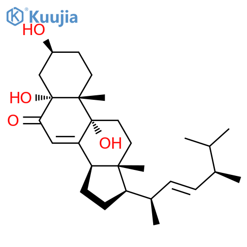 17-(5,6-Dimethylhept-3-en-2-yl)-3,5,9-trihydroxy-10,13-dimethyl-1,2,3,4,11,12,14,15,16,17-decahydrocyclopenta[a]phenanthren-6-one structure