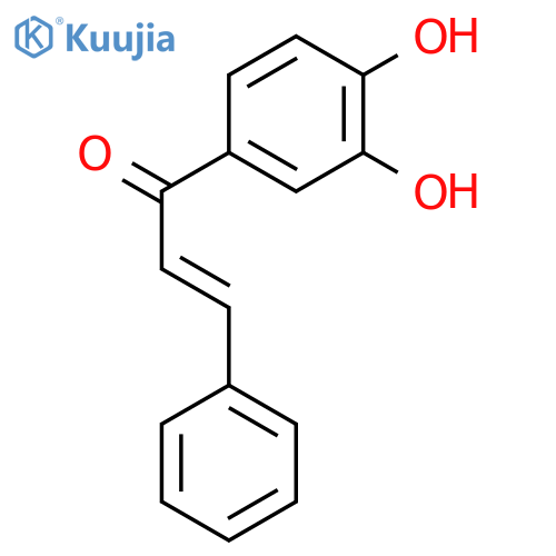 2-Propen-1-one, 1-(3,4-dihydroxyphenyl)-3-phenyl-, (E)- structure