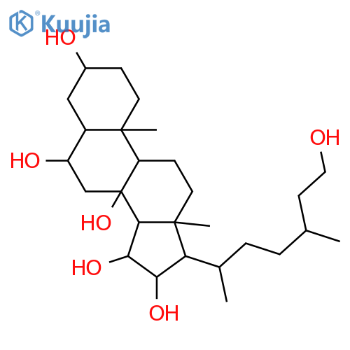 24-Methyl-27-norcholestane-3,6,8,15,16,26-hexol; (3β,5α,6β,8β,15α,16β,24ξ)-form structure